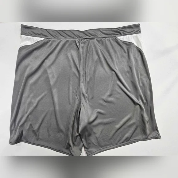 Baaketball Shorts Mens 1X Silver‎ Spalding Quick Dry Moisture Wicking Activewear - Picture 5 of 8